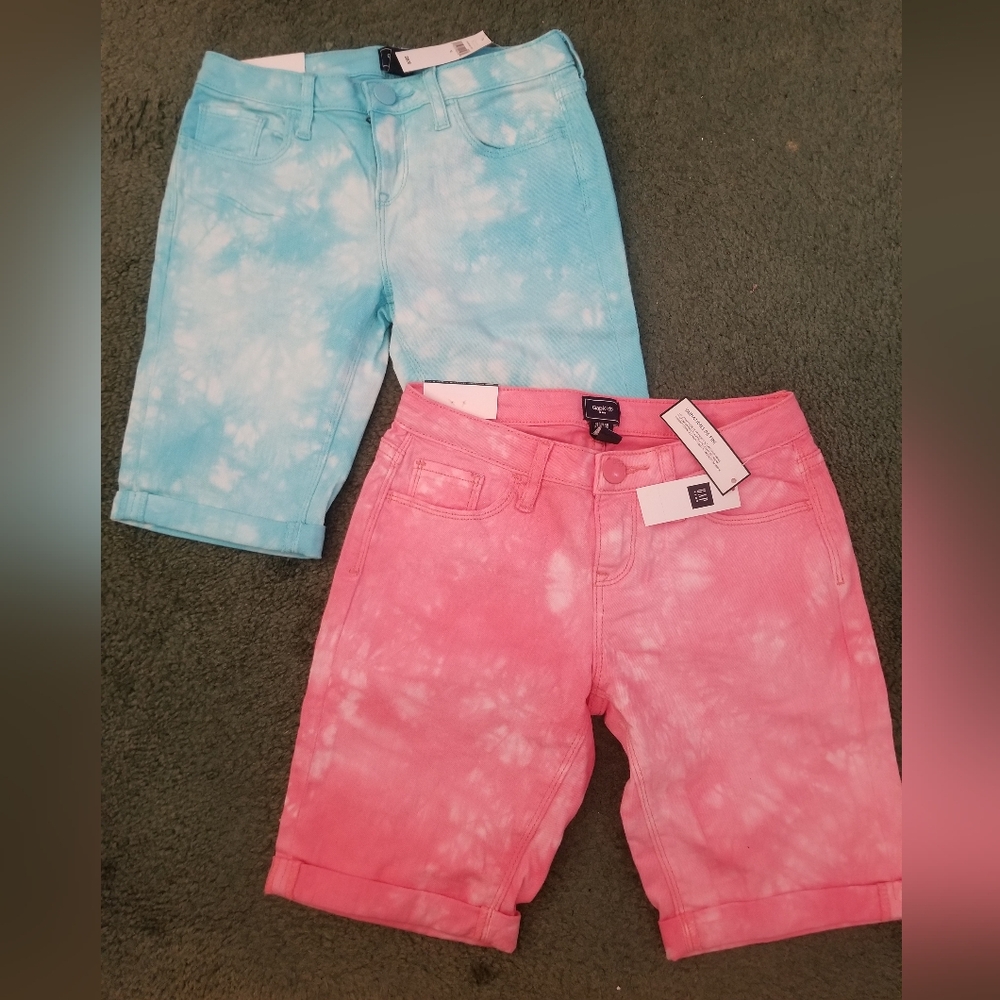 GAP Kids Tie-Dye Shorts Bundle Size 10